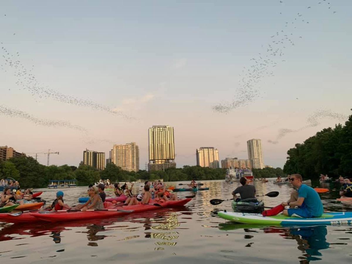 a group of people on a boat